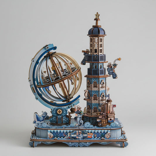 Sternwarte Turm 3D-Holzbausatz
