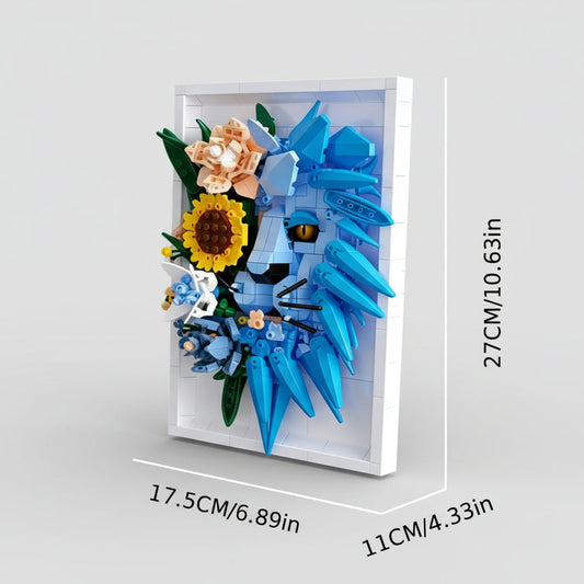 3D Gemälde Löwe Bausteinset