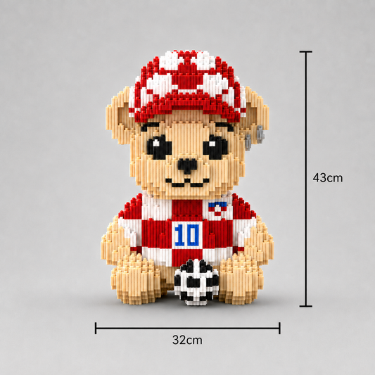 Teddybär im Outfit Bausteinset