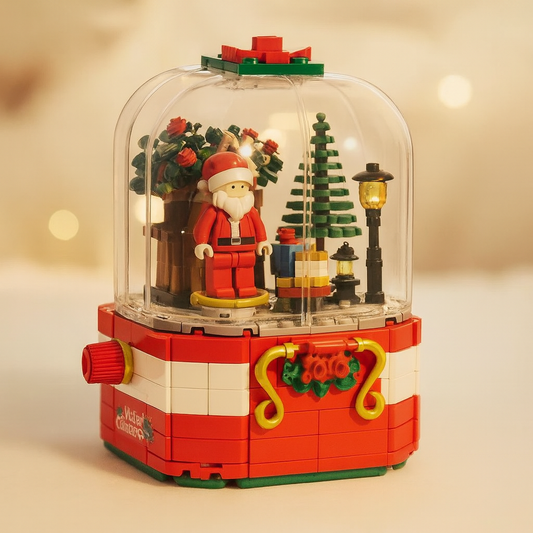 Weihnachtsmann-Spieluhr Bausteinset