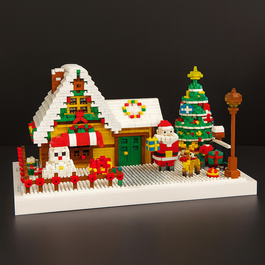 Haus des Weihnachtsmanns Bausteinset