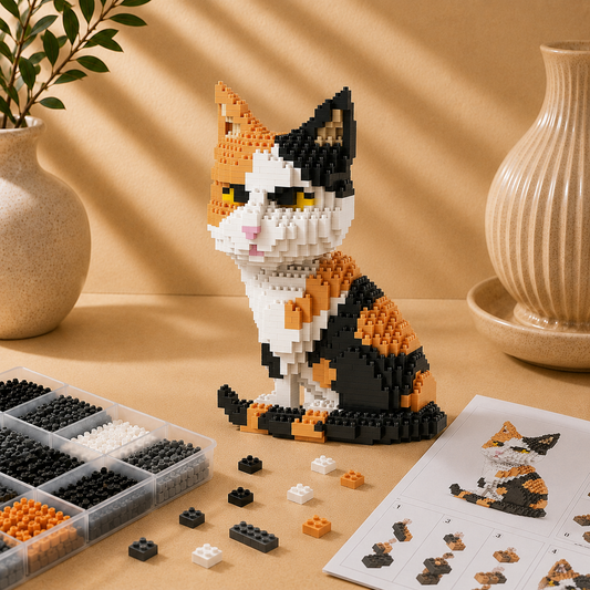 Große Katze Bausteinset