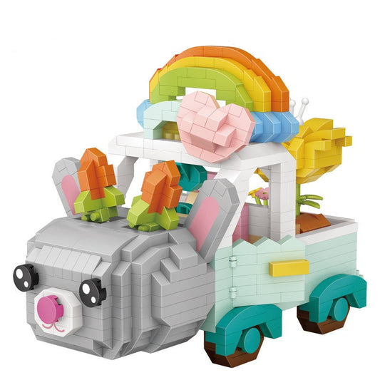 Kaninchen Auto Bausteinset