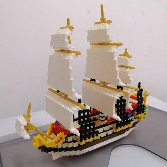 Piraten Segelboot Bausteinset