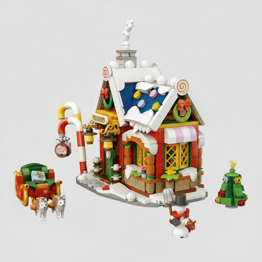 Mini-Weihnachtshaus Bausteinset
