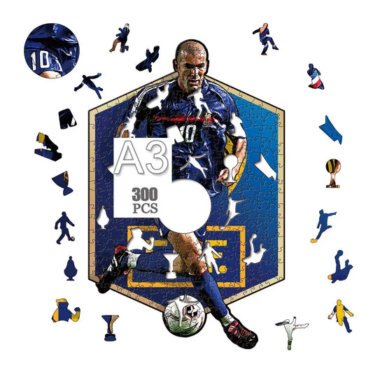 Zinédine Zidane Holzpuzzle