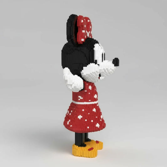 MEGA Maus im roten Kleid mit Schleife Bausteinset