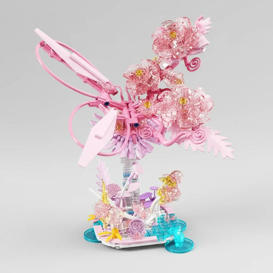 Wunderschönen Schmetterling Bausteinset