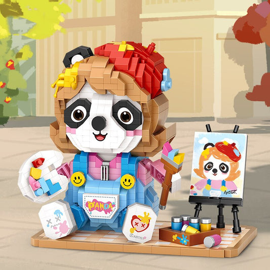 Maler Panda Bausteinset