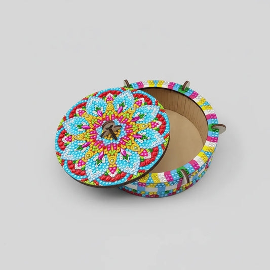 Diamond Painting Mandala Holzkiste