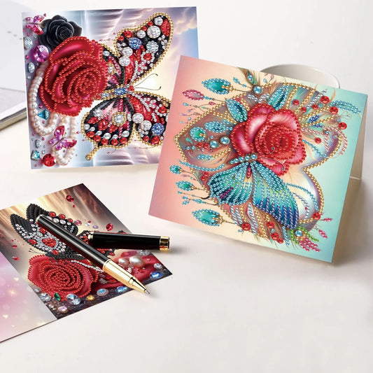 Diamond Painting Schmetterlingskarten