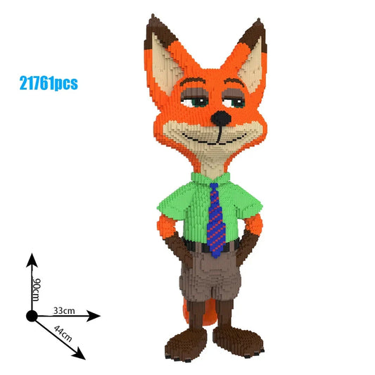 Fuchs mit Krawatte Bausteinset