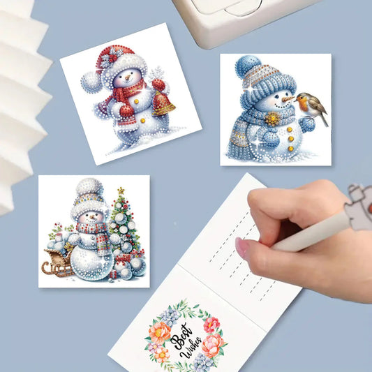 Diamond Painting Schneemann-Karten