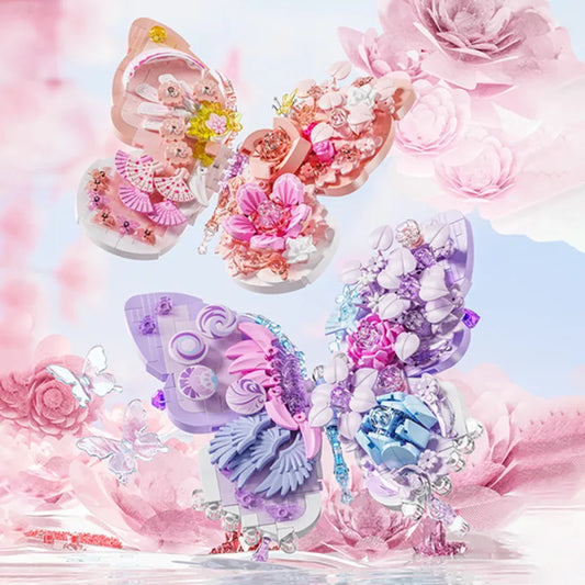 Schöner Schmetterling Bausteinset