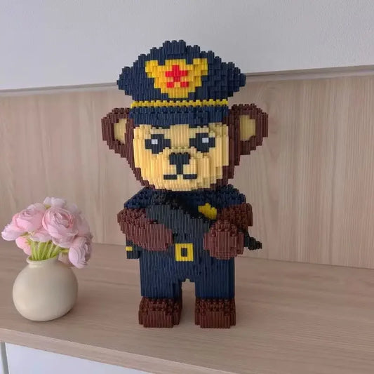 Polizei-Affen Bausteinset