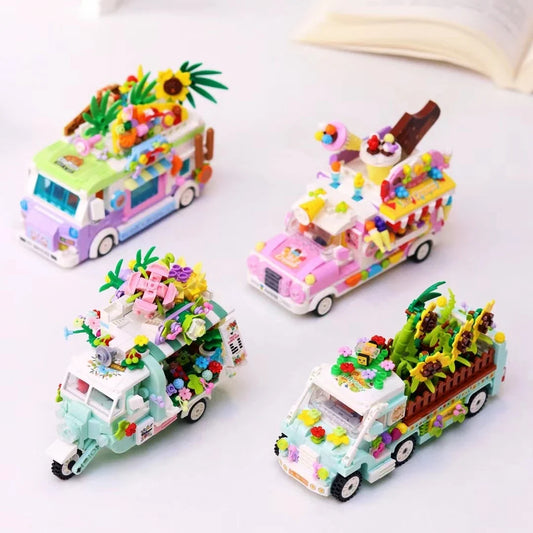 Sonnenblumenwagen Bausteinset