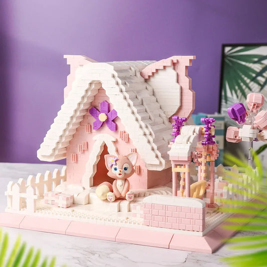 Das Haus des rosa Fuchses Bausteinset