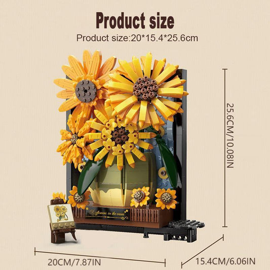 Sonnenblume Bilderrahmen Bausteinset