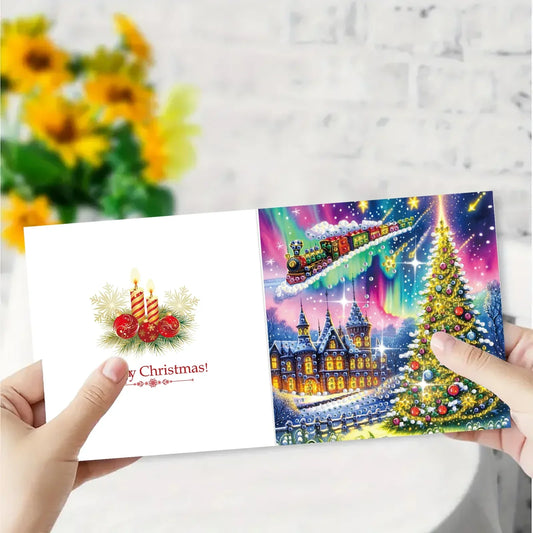 Diamond Painting Bunte Weihnachtskarten
