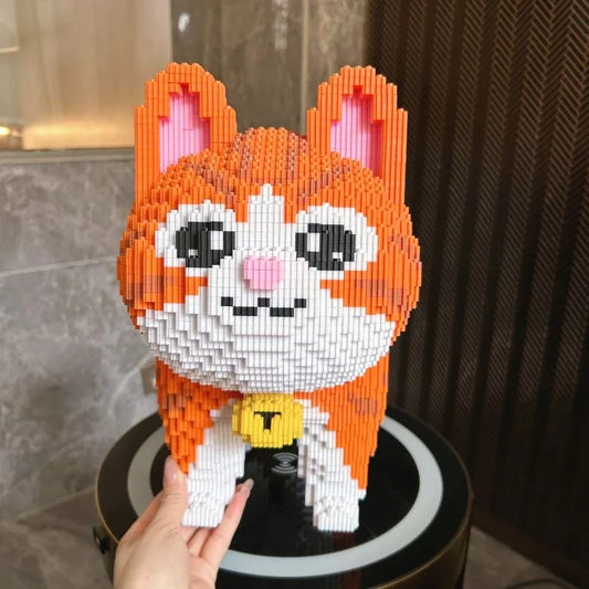 Mega Orange Katze! Bausteinset