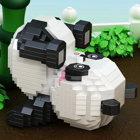 Liegender Panda Bausteinset
