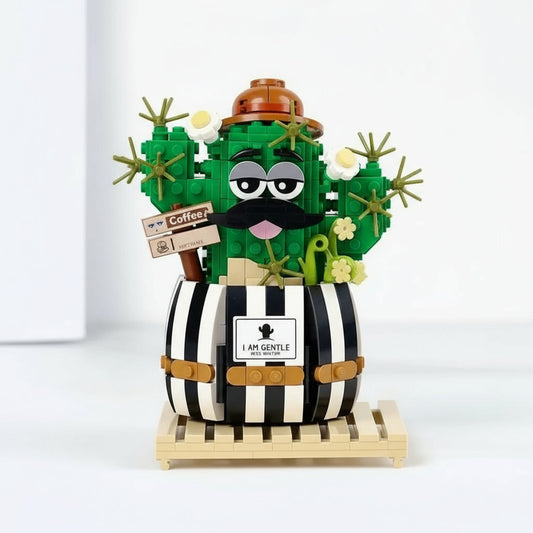 Lustiger Kaktus Bausteinset
