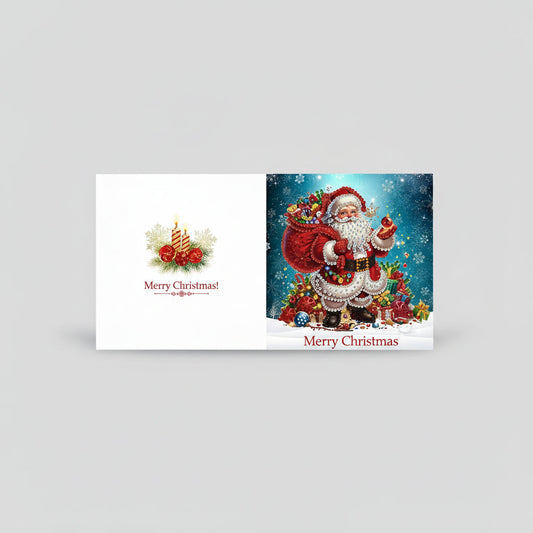 Diamond Painting Weihnachtsmann Weihnachtskarten