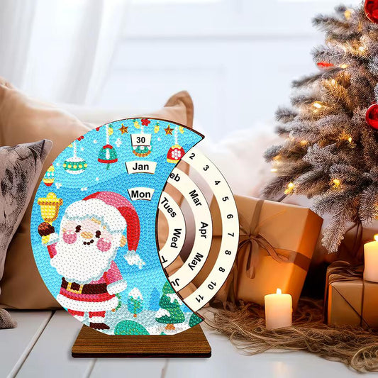 Diamond Painting Weihnachtsmann mit Glocke