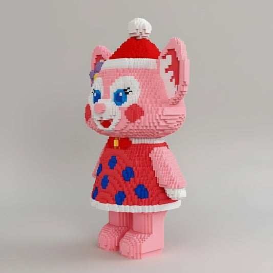 Fuchs mit Punktkleid Bausteinset