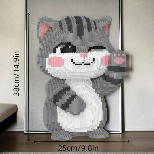 MEGA Liebe Graue Katze Bausteinset