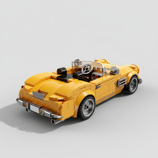 Gelbes Cabrio Bausteinset