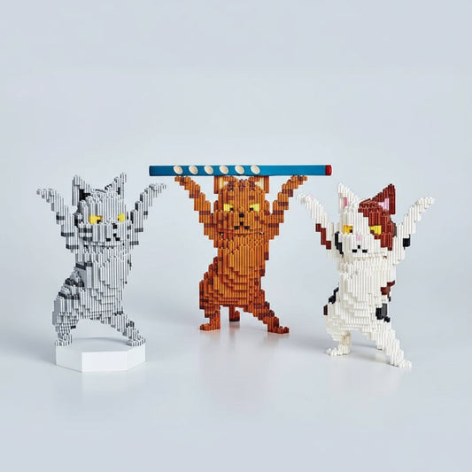 Tanzende Katze Bausteinset