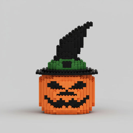 Halloween-Kürbis Bausteinset