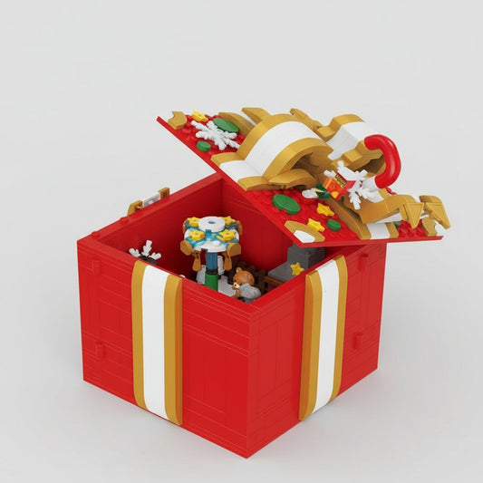 Weihnachts-Geschenkbox Bausteinset