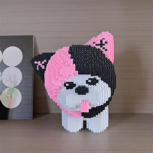 Hund mit Mütze Bausteinset