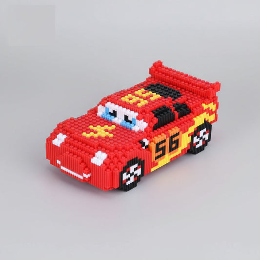 Rotes Rennauto Bausteinset