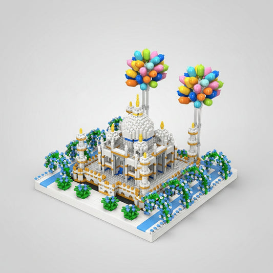 Taj Mahal mit Luftballons Bausteinset