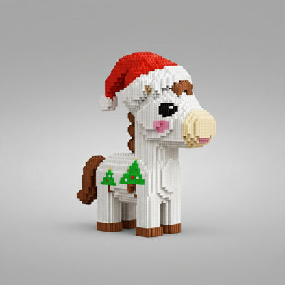 Weihnachts-Pferd Bausteinset