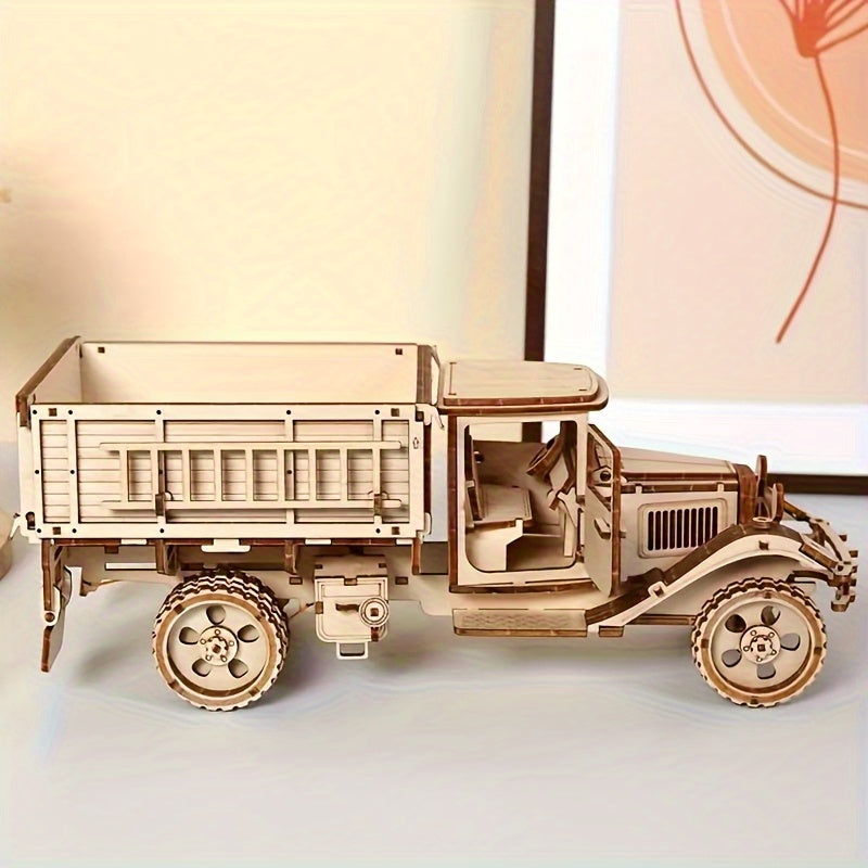 Militärtruck 3D-Holzbausatz