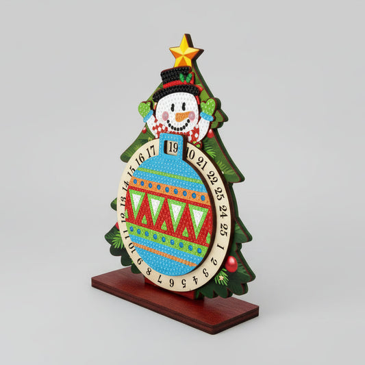 Diamond Painting Schneemann im Weihnachtsbaum