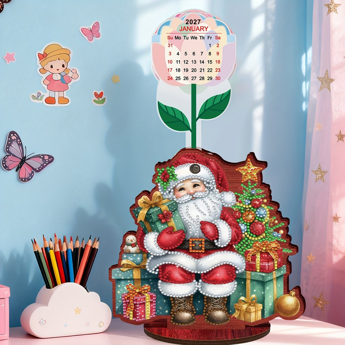 Diamond Painting Sitzender Weihnachtsmann