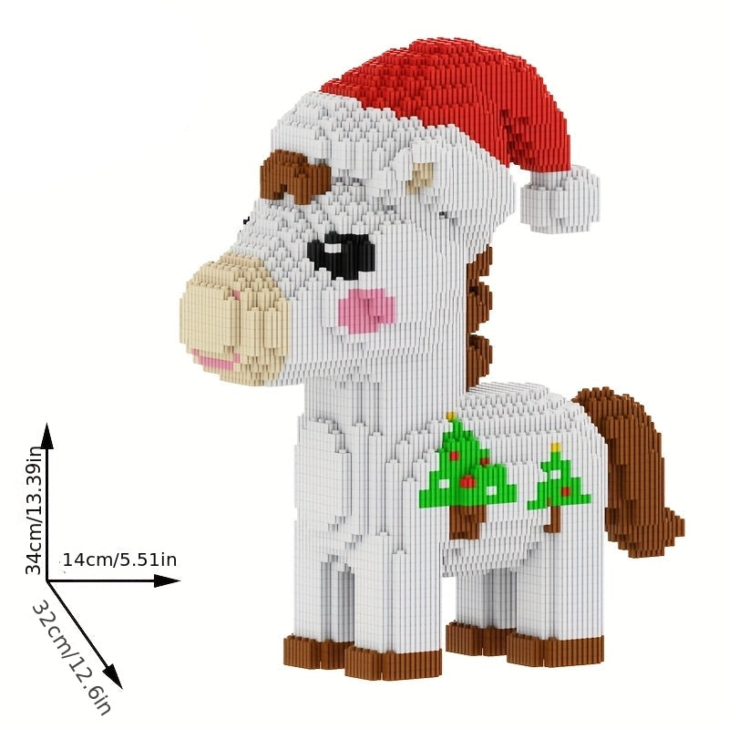 Weihnachts-Pferd Bausteinset