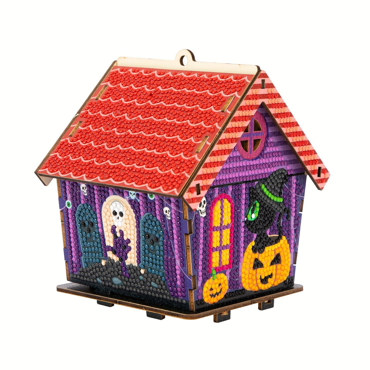Diamond Painting Halloween-Häuschen