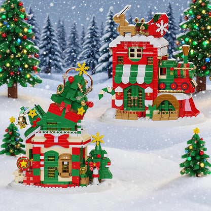 Weihnachtshäuser Bausteinset
