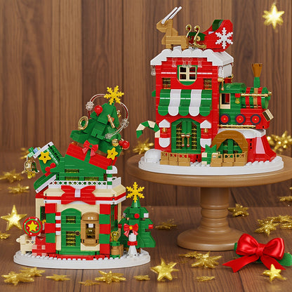 Weihnachtshäuser Bausteinset