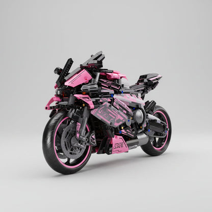 Rosa Motorrad Bausteinset