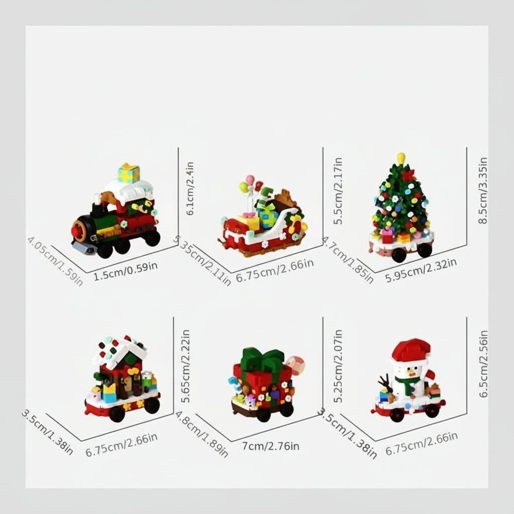 Weihnachtszug Bausteinset