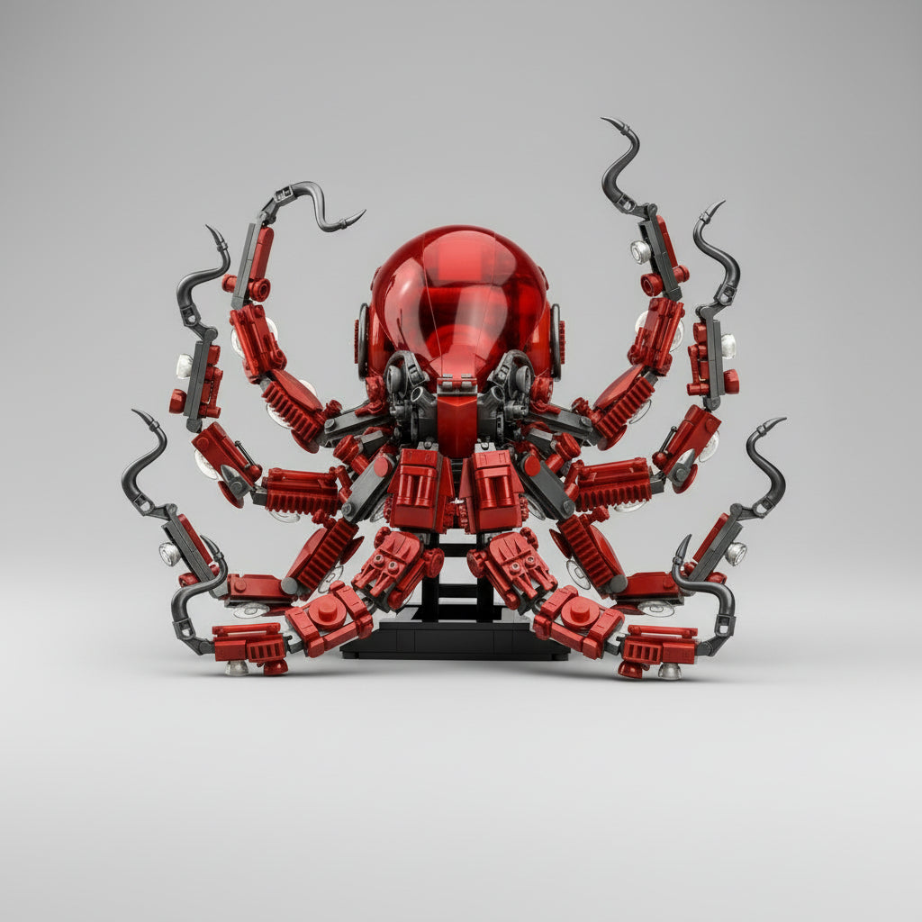 Beweglicher Oktopus Bausteinset