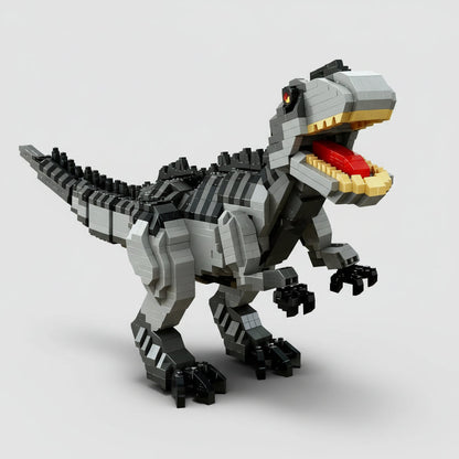 Grauer T-Rex Bausteinset