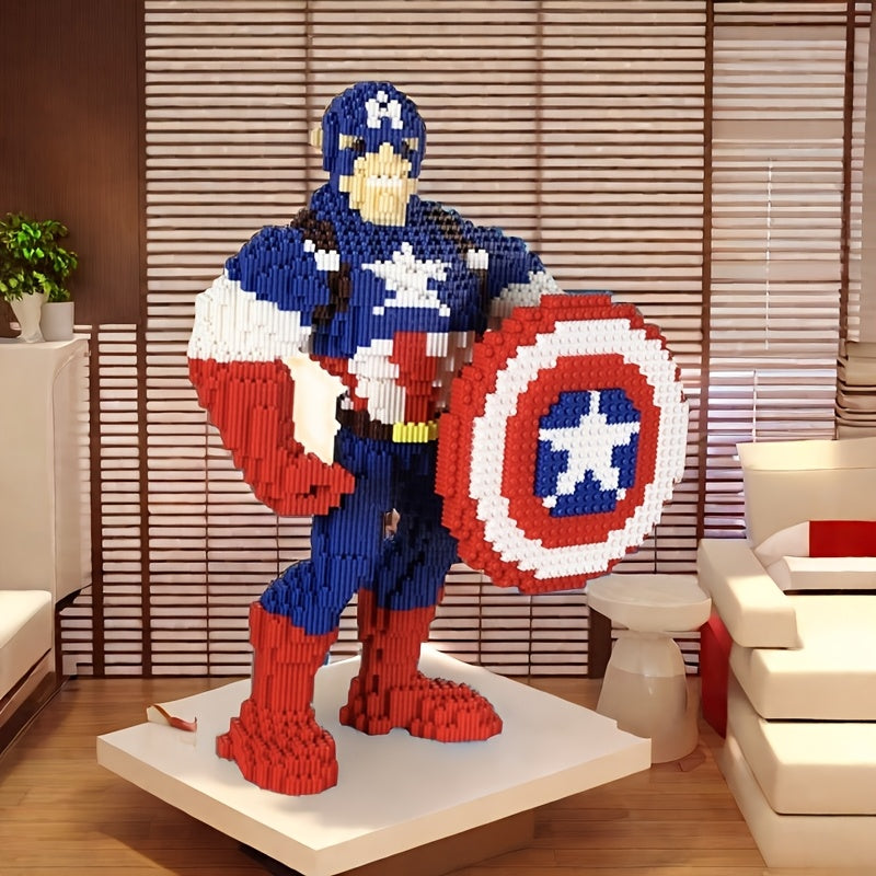 Superheld mit Schild Bausteinset